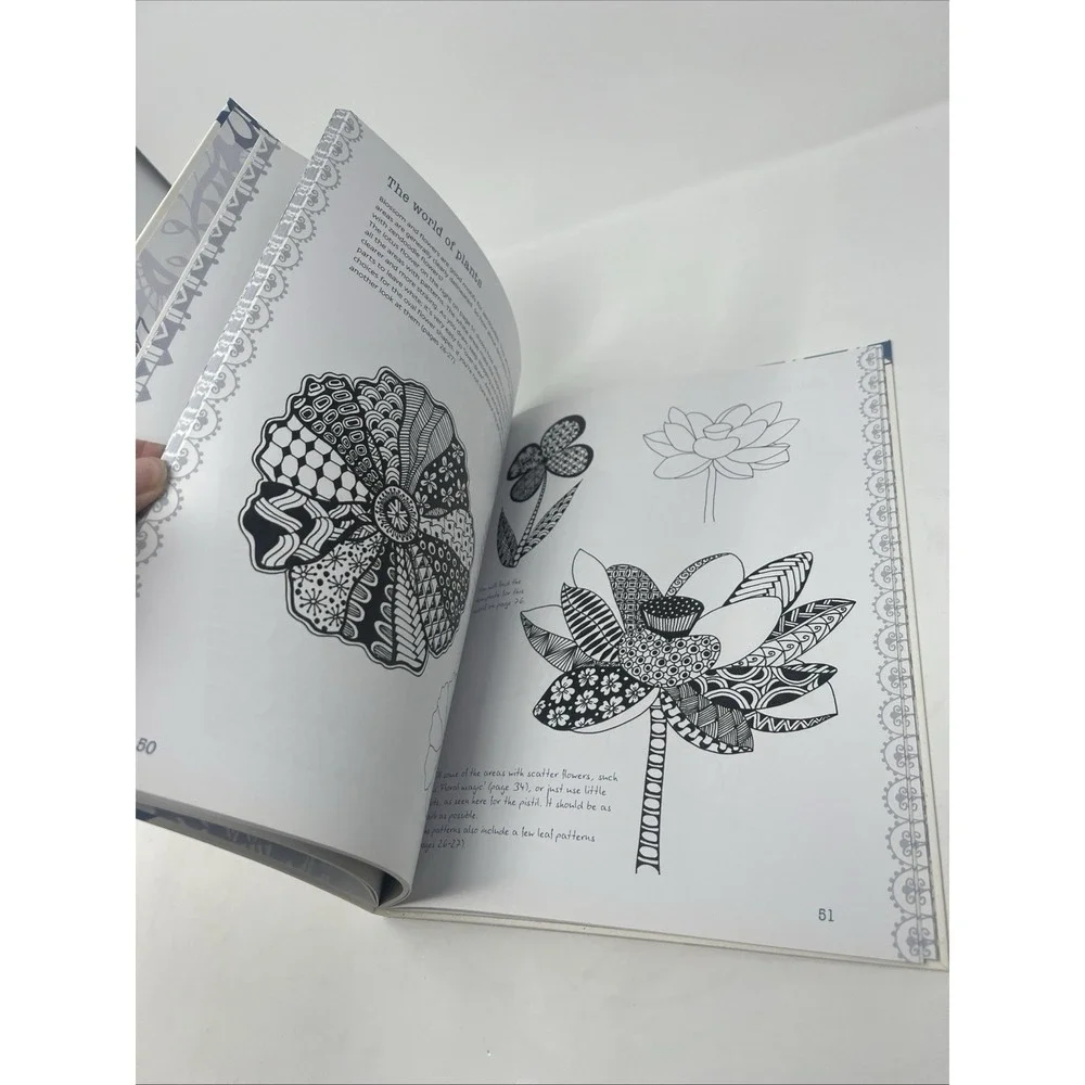 Zendoodle Meditative Drawing Susanne Schaadt Full Size Tracings Zentangle NEW